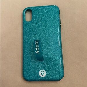Loopy Case Glitter Teal Phone Cover